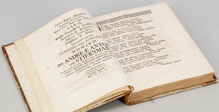 BOK, "Konung Erics den XIV:des Historia..." av Eric Jöransson Tegel/AA. von Stiernman, Stockholm 1751.