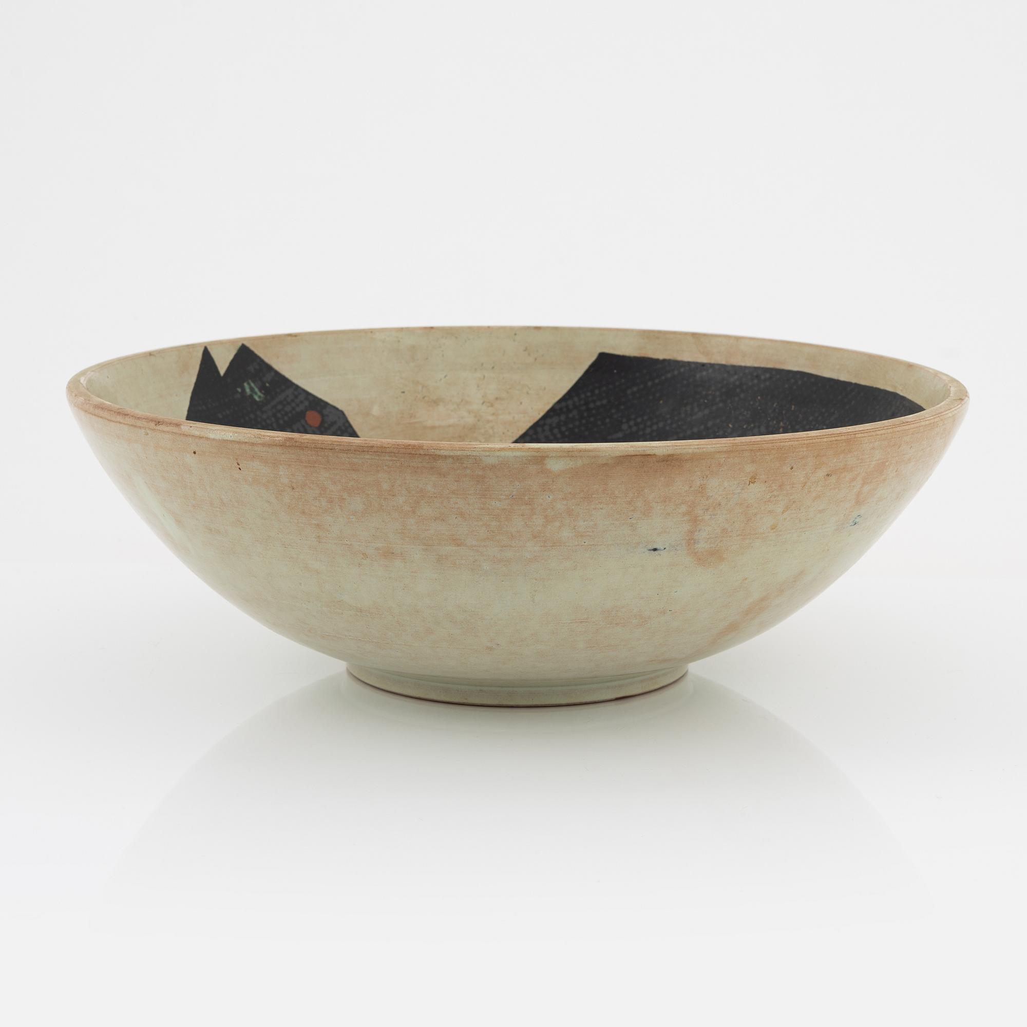 Carl-Harry Stålhane, skål, fajans, "Torro", Rörstrand.