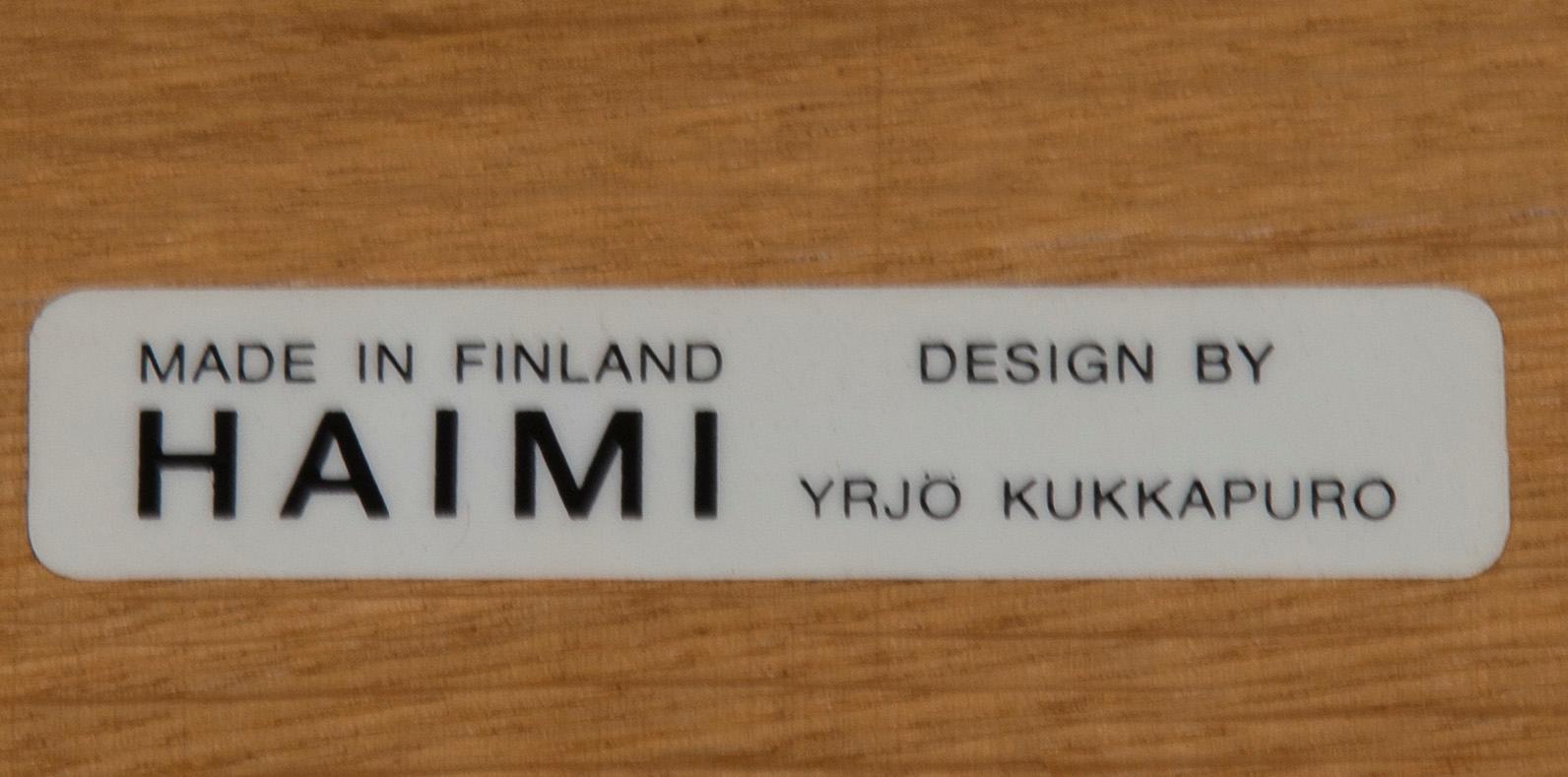 YRJÖ KUKKAPURO, soffbord, 2 st, Haimi, 1900-talets slut.