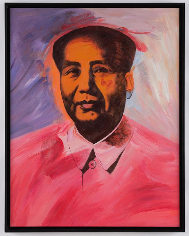 Jonathan Monk, "Andy Warhol's Chairman Mao Hand Made in The Peoples Republic of China".