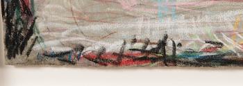 RAFAEL WARDI, pastel, signed.