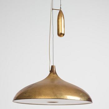 Bröderna Malmströms Metallvarufabrik, taklampa, modell "1576", Malmö, 1950-tal.