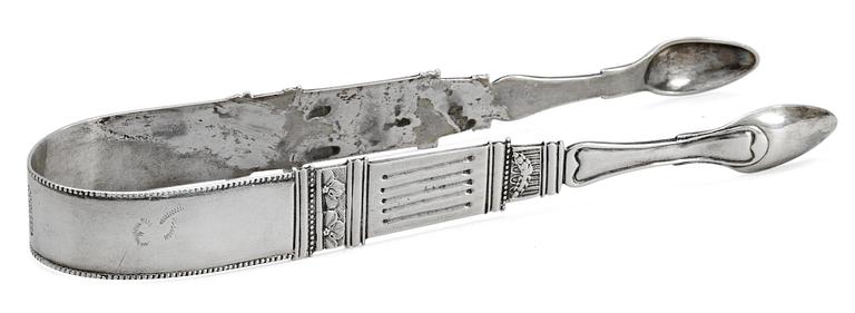 A Swedish sugar tong, 1796.