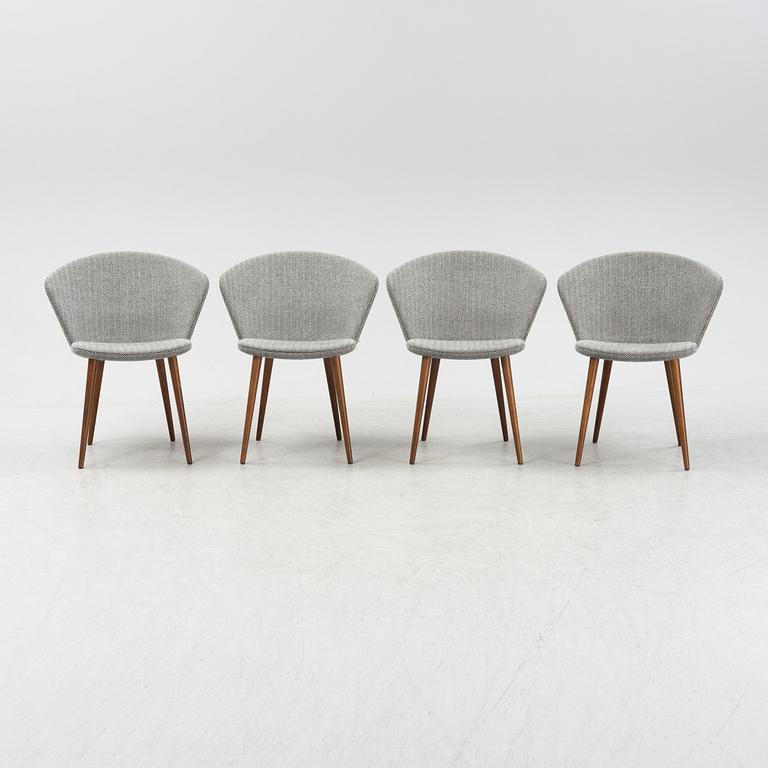 A set of four 'Miss Holly Upholstered' by Jonas Lindvall for Stolab designed 2018.