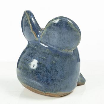 Lisa Larson, figurin, stengods, "Spökmusen" ur serien "Menageri", Gustavsberg.