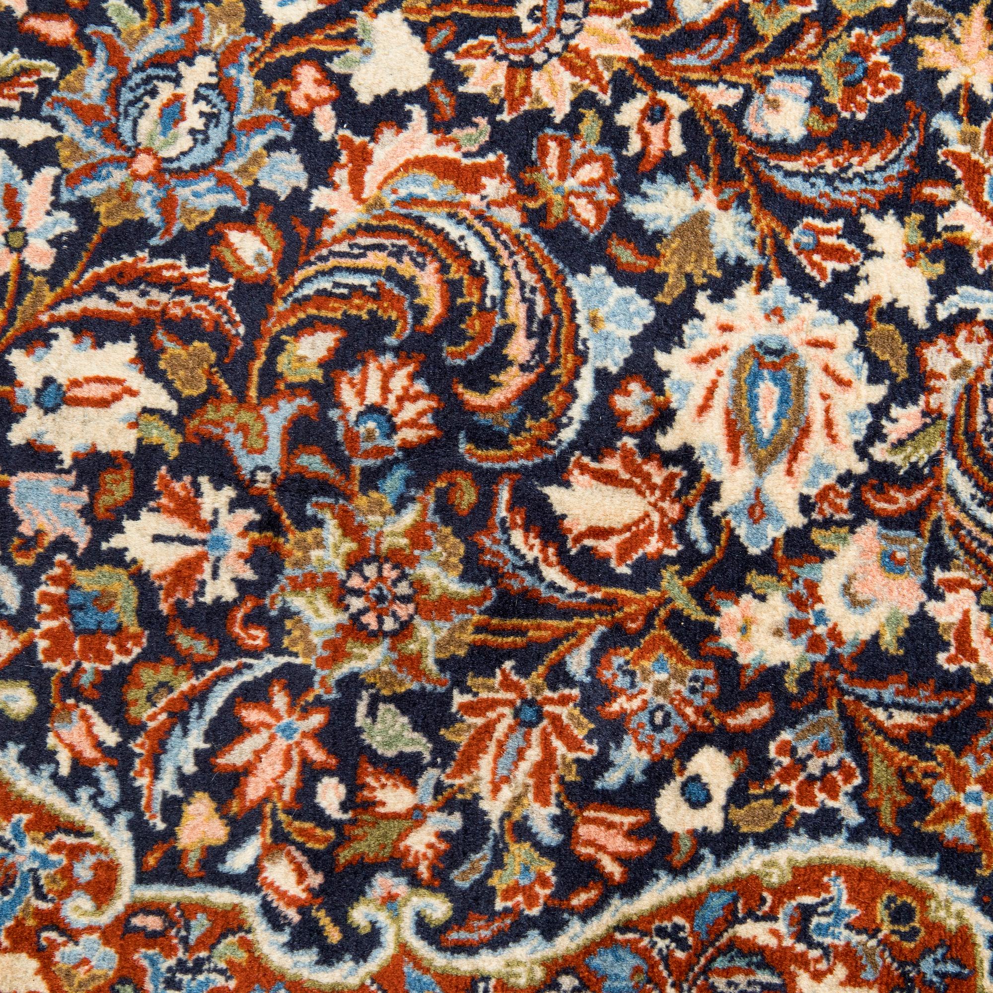 A Moud rug, eastern Iran, signed, approx. 151 x 230 cm.