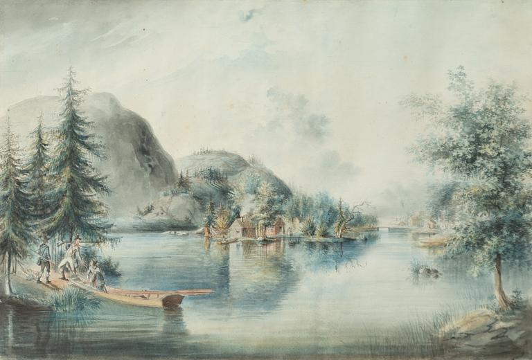 Pehr Nordqvist, attributed to, "Ett Prospect i Skärgården".