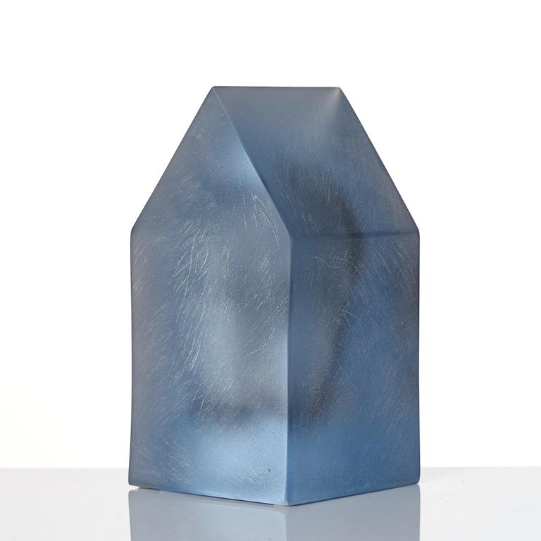 "Hus", unik skulptur, Kosta Boda.