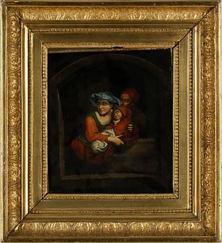OKÄND KONSTNÄR. Oljemålning på duk, 1800-tal.