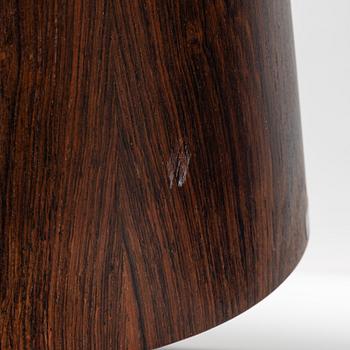 Uno & Östen Kristiansson, a pair of rosewood veneered model 506 ceiling lights, Luxus, Vittsjö, 1960's.