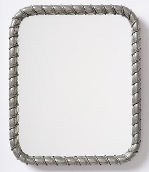 Estrid Ericson, a pewter framed mirror model "A 2518", Firma Svenskt Tenn, Stockholm, 1947.