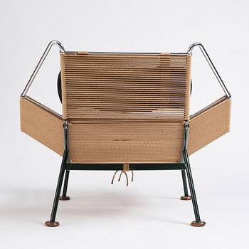 Hans J. Wegner, fåtölj "Flag Halyard / Snørestolen", Getama, Danmark, sannolikt 1950-tal.