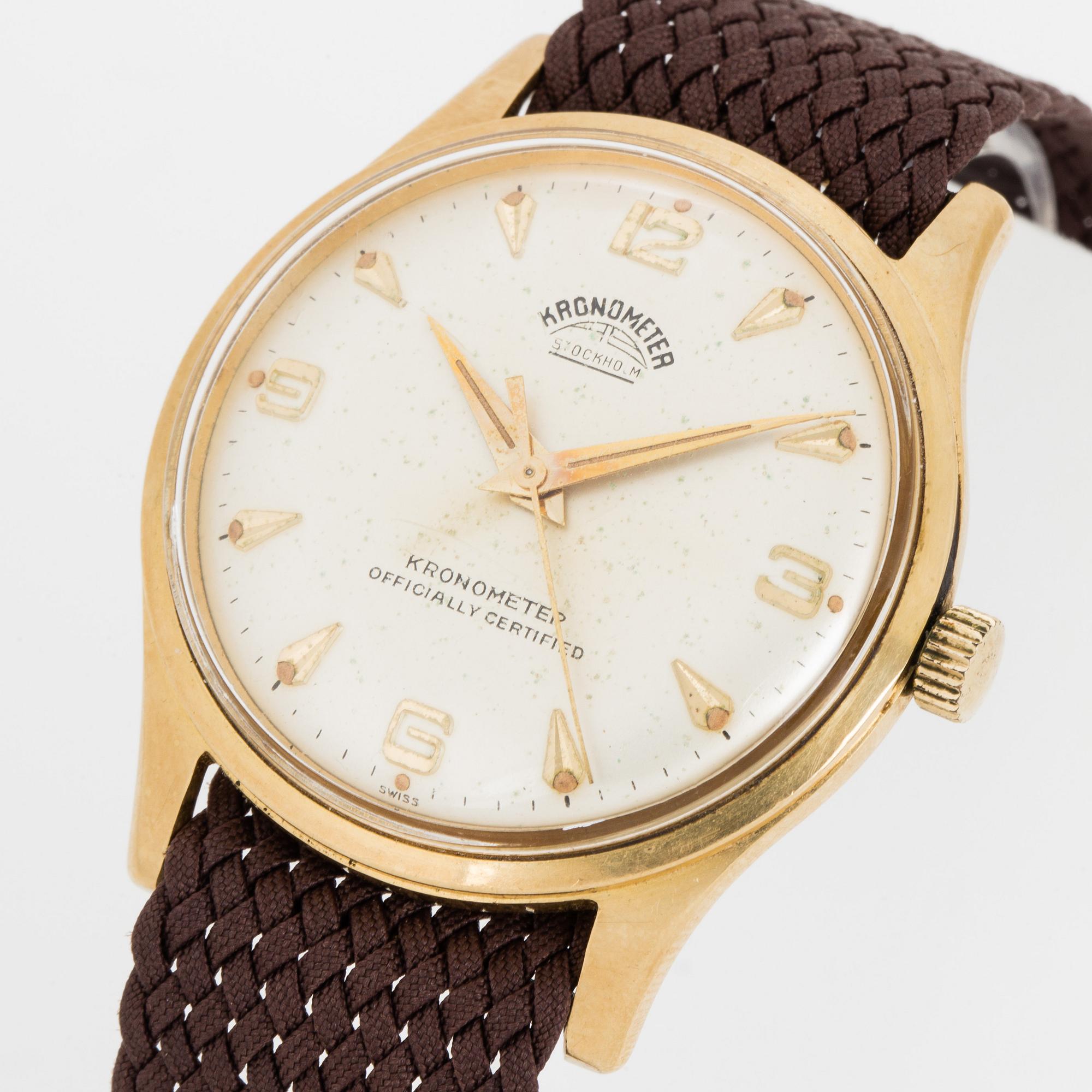 KRONOMETER STOCKHOLM, armbandsur, 34 mm.