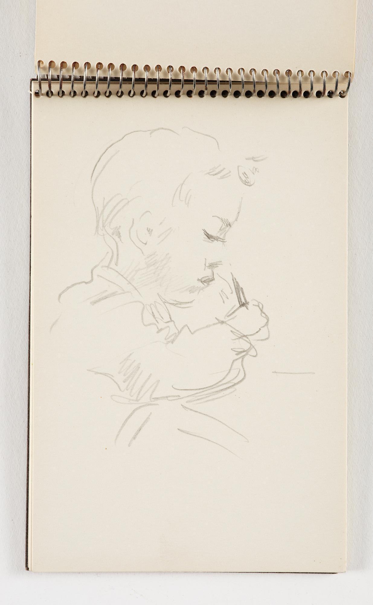 Lotte Laserstein, 10 små skissblock med teckningar.