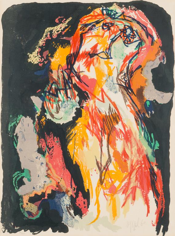 Karel Appel, lithograph, signed and dated -60, numbered 90/125.