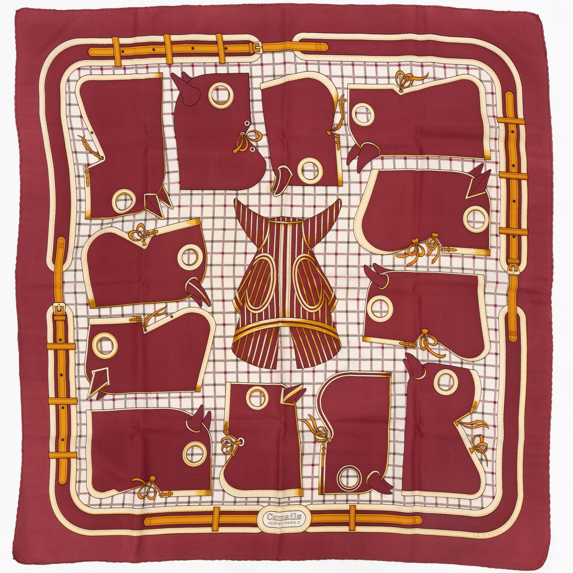 Hermès, scarf, "Camails".
