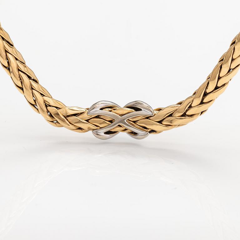An 18K gold neckalce with ca. 0.80 ct of diamonds. TImanttiset, Helsinki.