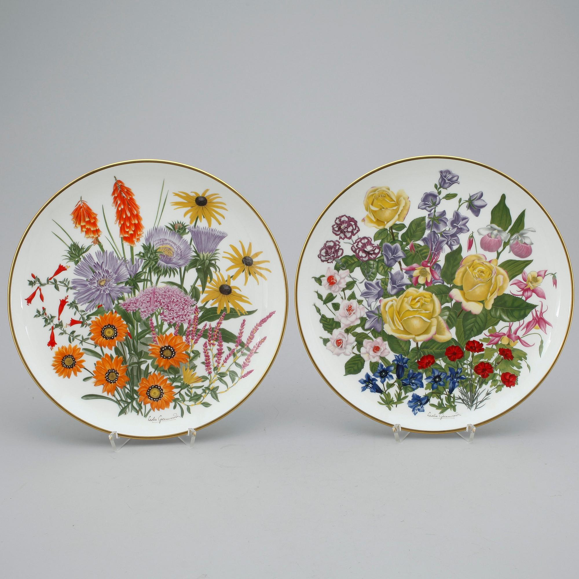 TALLRIKAR, 12 st. Porslin. Franklin Porcelain Wedgwood England. 1977-78.