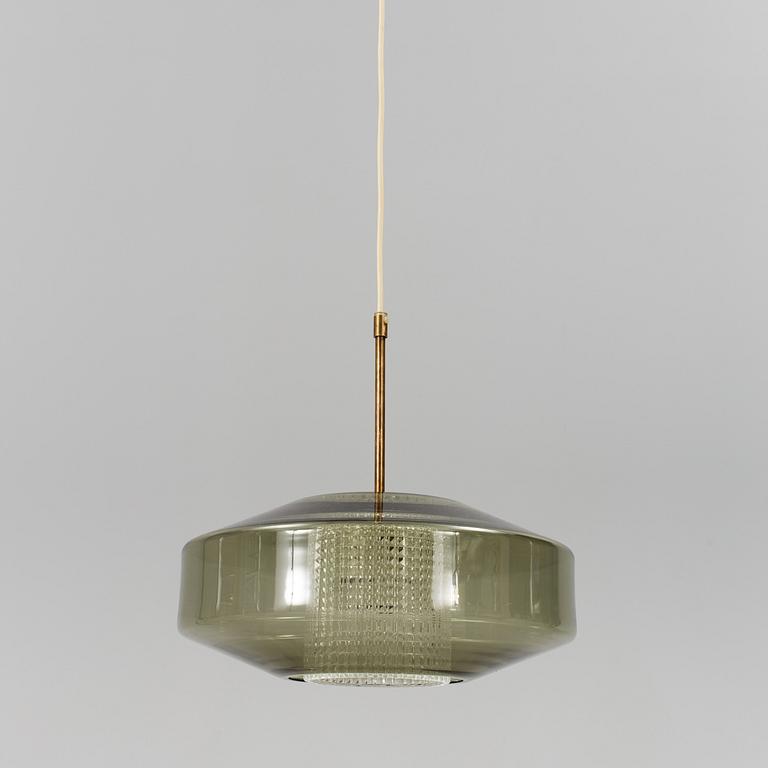 A 1960´s Carl Fagerlund ceiling light from Orrefors. Total height ca 39 cm.