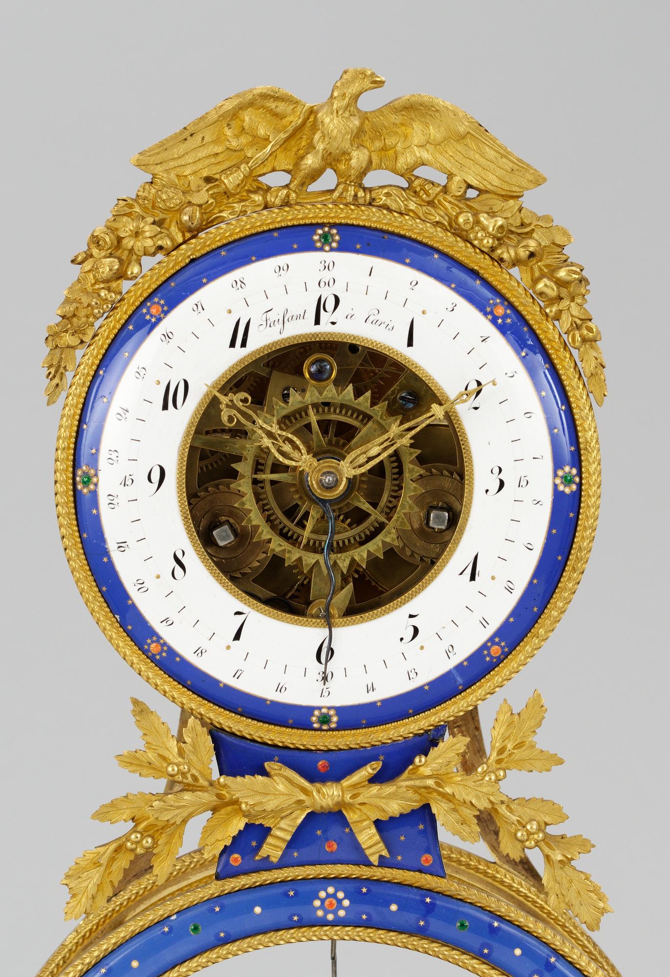 BORDSPENDYL, av Faisant (urmakare i Paris nämnd 1806 och 1820).
