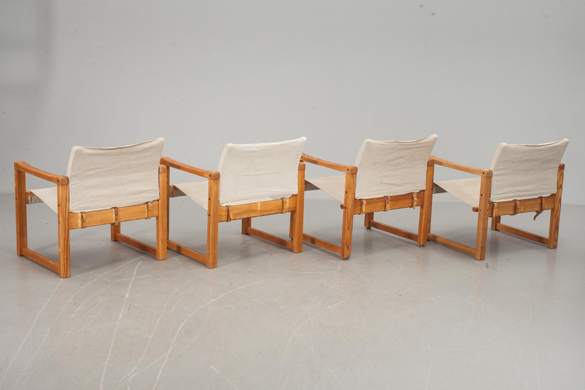 FÅTÖLJER, 4 st, "Diana", Karin Mobring, IKEA, 1900-talets senare del.