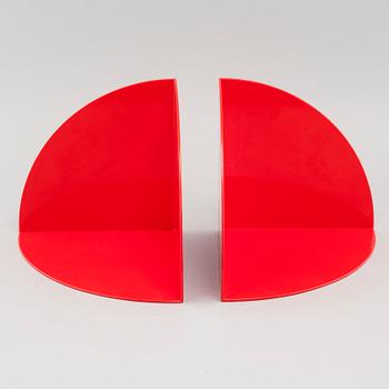 A pair of "4909" bookends by Giotto Stoppino for Kartell, 1970s.