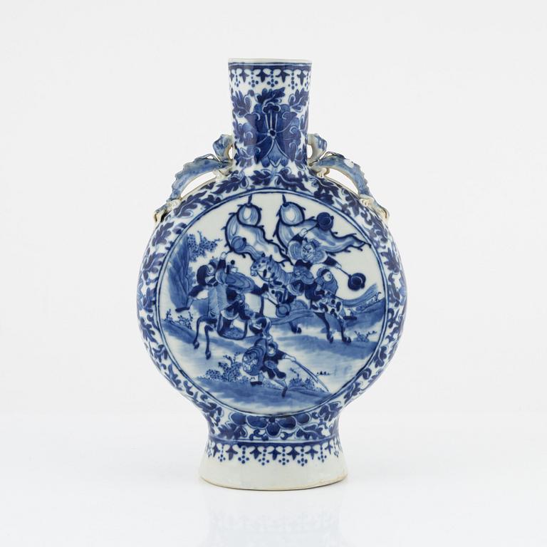 Pilgrimsflaska, porslin, Kina, 1800-tal.
