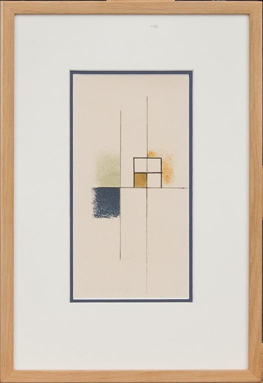 PAVEL MANSUROV, krita, signerad.