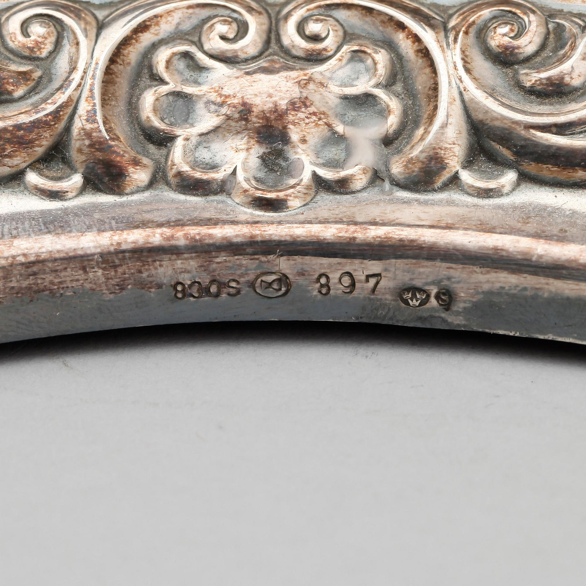 LJUSSTAKAR, ett par, silver, Norge 1900-tal.