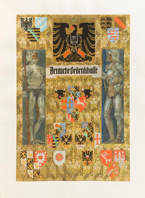DEUTSCHE GEDENKHALLE, Leipzig circa 1905,