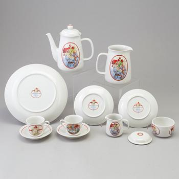 JULSERVIS, 30 delar, porslin, Jenny Nyström, Rörstrand.