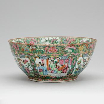 BÅLSKÅL, porslin, Kanton, Kina 1800-tal.