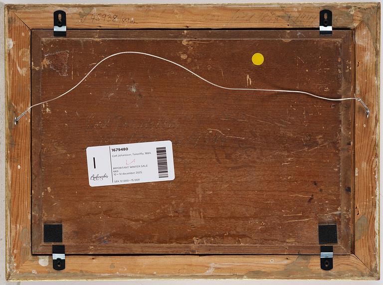 Carl Johansson, Puerto Orotava, Tenerife.