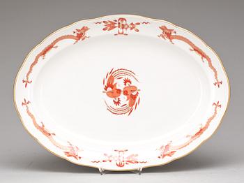 UPPLÄGGNINGSFAT, porslin, Meissen. 1900-talets första del.