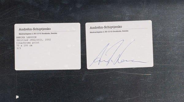 Annika Larsson, "Utan titel (Poliisi)", 2002.