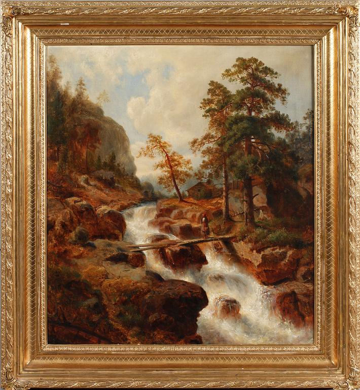 OKÄND KONSTNÄR, olja på duk, 1800-talets andra hälft.