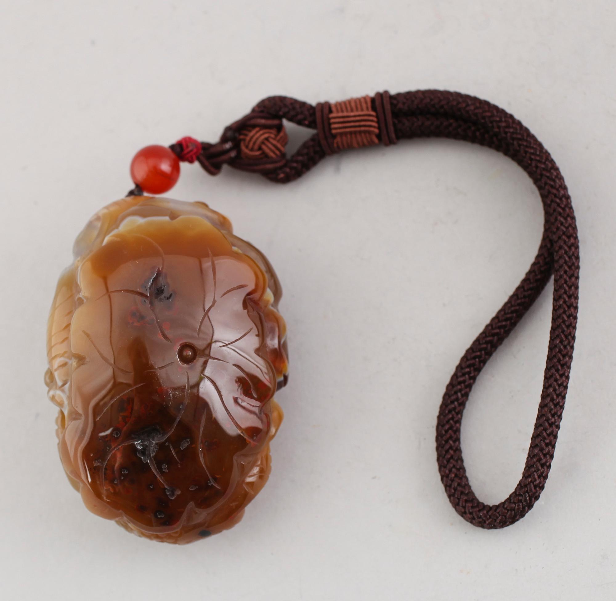 SKULPTUR, nefrit/sten, Kina, 1900/2000-tal.