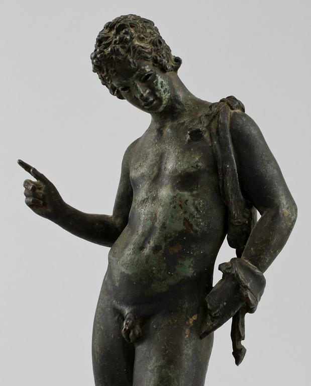 SKULPTUR, patinerad metall, 1800-talets andra hälft.