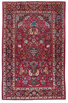 357. SEMI-ANTIQUE KASHAN. 203 x 132,5 cm.