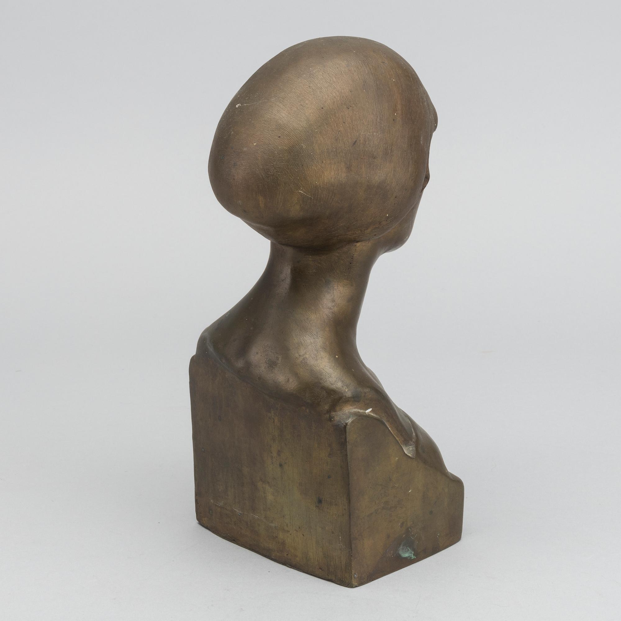 ANDERS OLSON, sculpture signed and dated 1915.