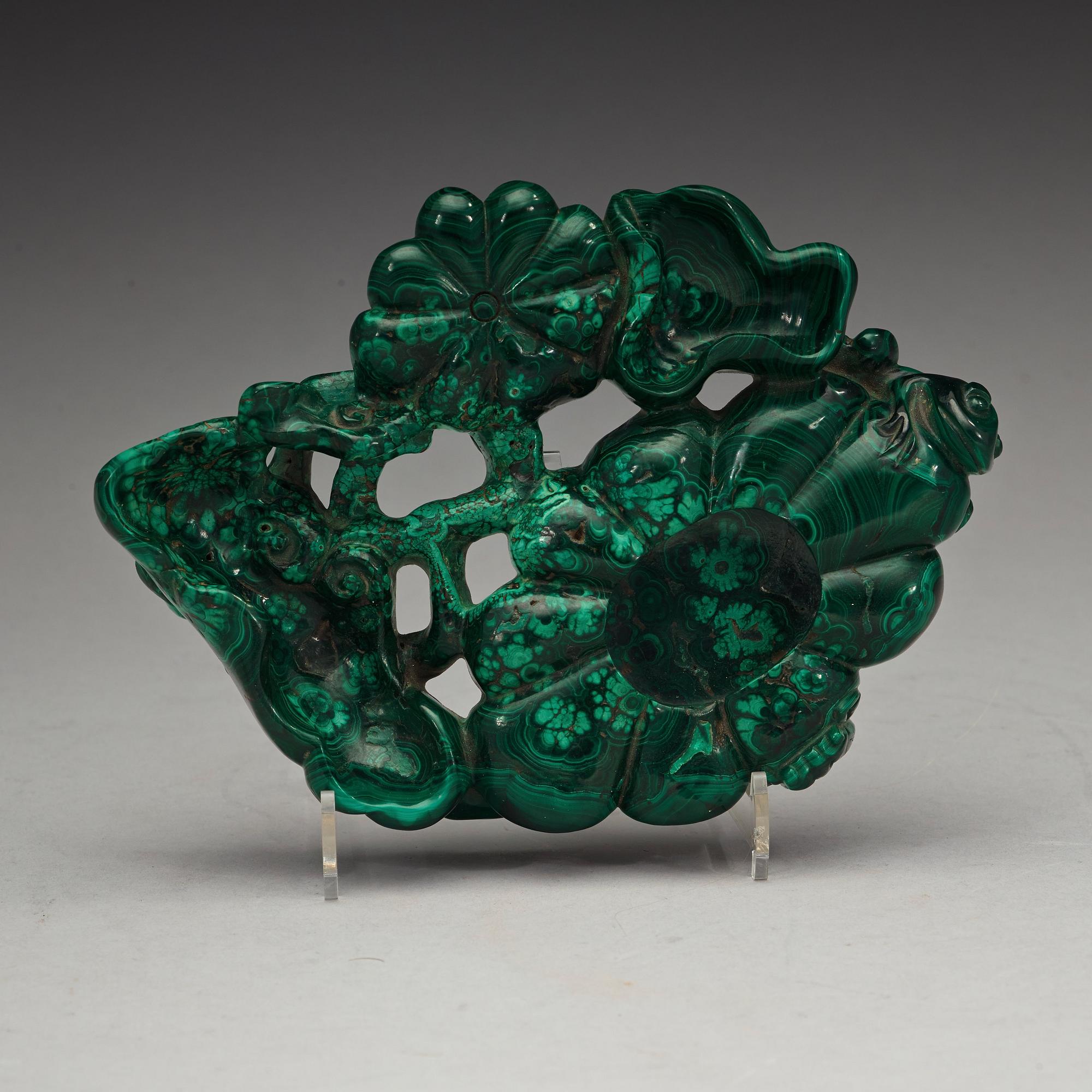 PENSELBAD, malakit. Qingdynasty (1664-1912).