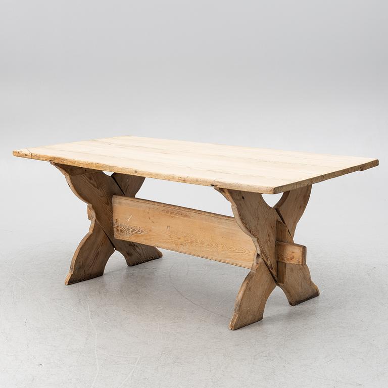 Stool table, late 19th century.