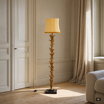A floor lamp, likely Italy, second half of the 20th century.