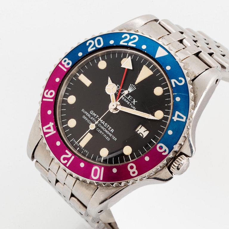Rolex, GMT-Master, "Pointed Crown Guards, Fuchsia".