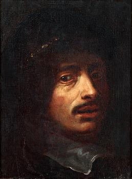 Frans Franszoon Hals Circle of, Man's portrait.