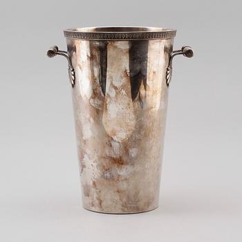 CHAMPAGNEKYLARE, nysilver, sannolikt Frankrike, 1900-talets första hälft.