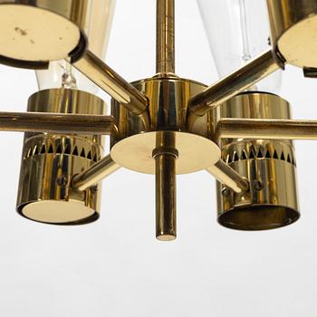 Hans-Agne Jakobsson, a brass ceiling lamp, Hans-Agne Jacobsson AB, Markaryd.