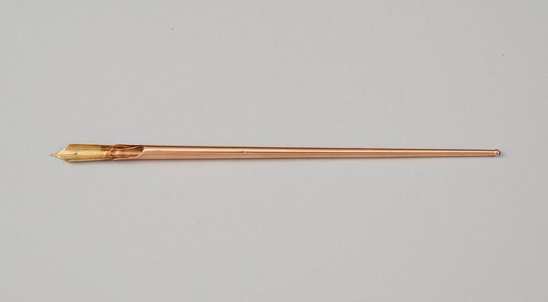 PENNSKAFT, guld, FABERGÉ, S:t Petersburg 1800-talets slut.