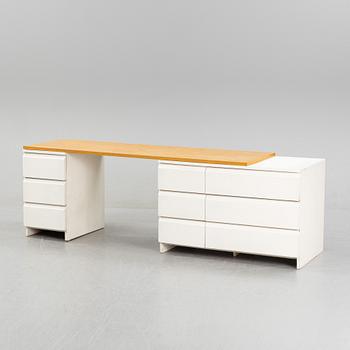 Aulis Leinonen, a model 200 writing desk, Artek, mid 20th century.