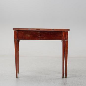 A late gustavian games table, Stockholm, late 18th century.